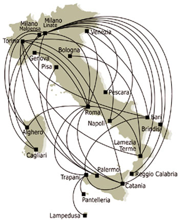 Air One Flight Route Map