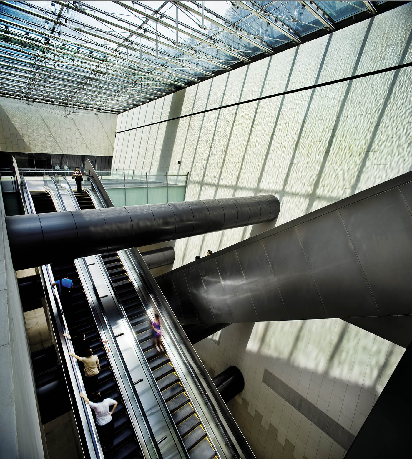 Bras Basah MRT Station - - Escalator