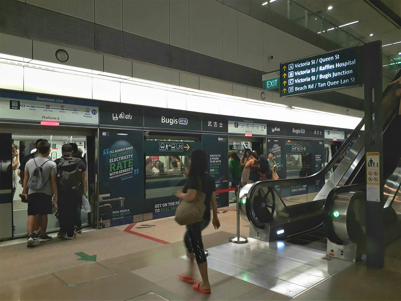 Bugis MRT Station - - DT14 Platform A