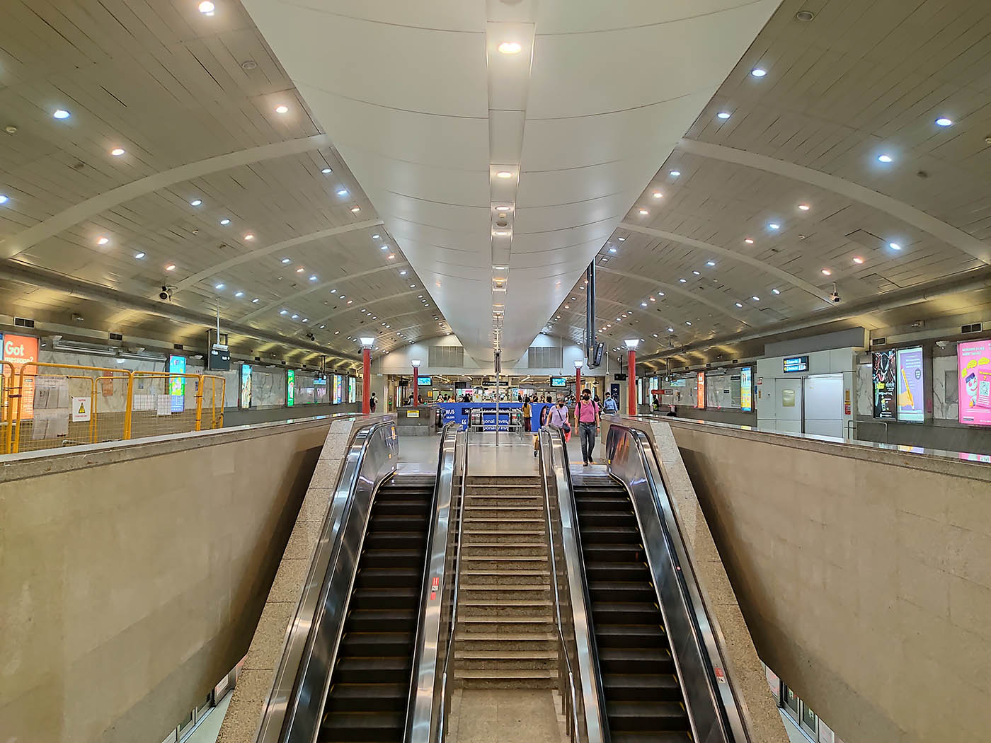 Bugis MRT Station - - Escalators