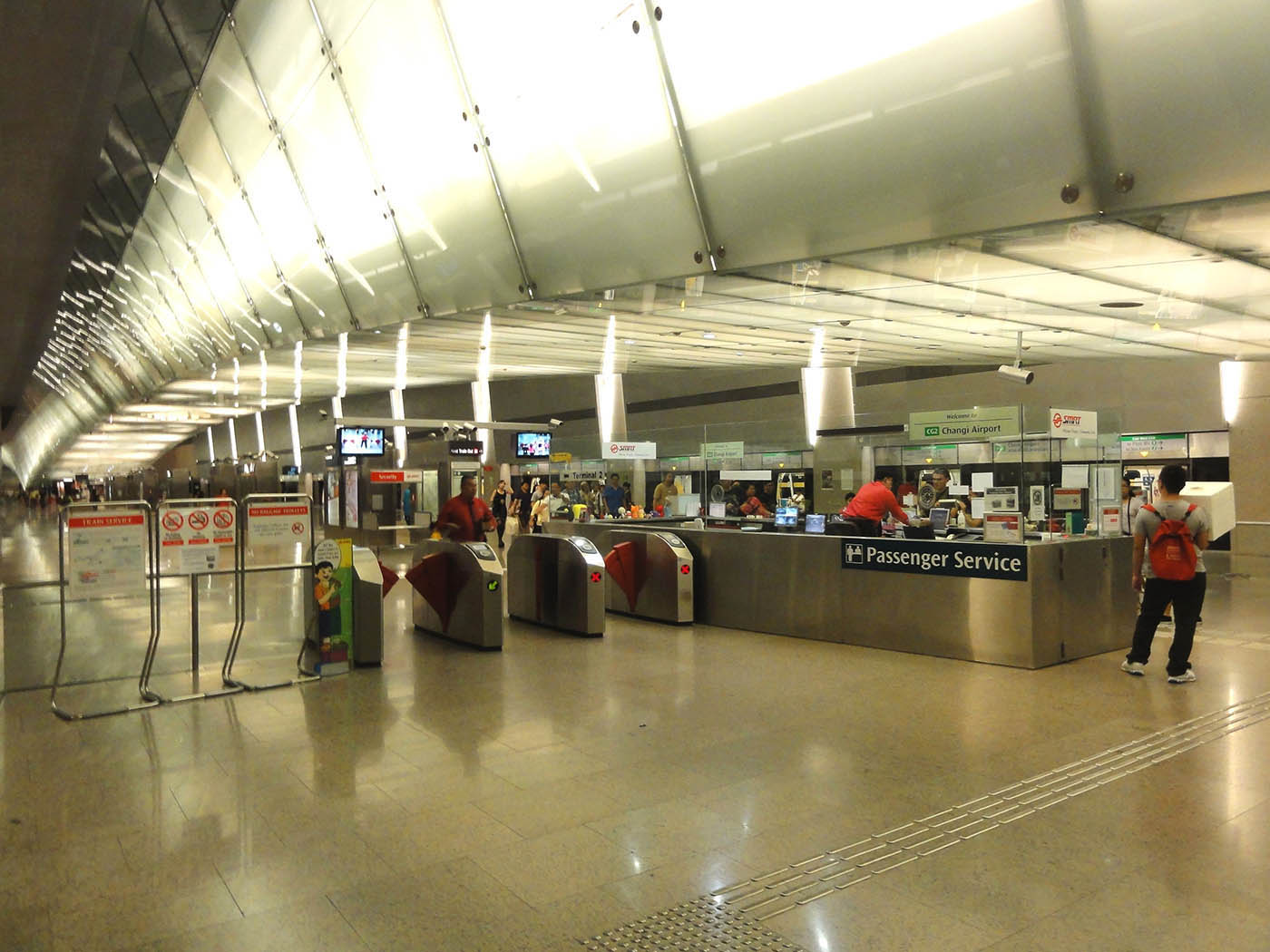 Changi Airport MRT Station - - Passenger Service Ticket Counter