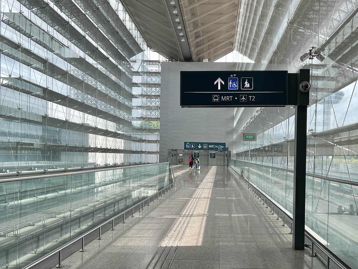 Changi Airport MRT Station - - Signboard MRT To City