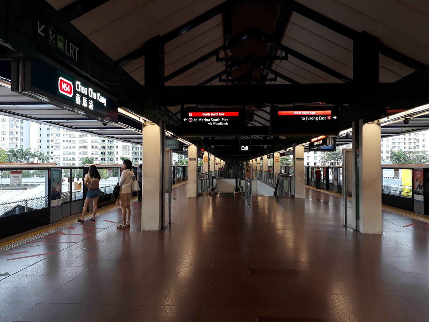 Choa Chu Kang MRT Station - - NS4 Platforms