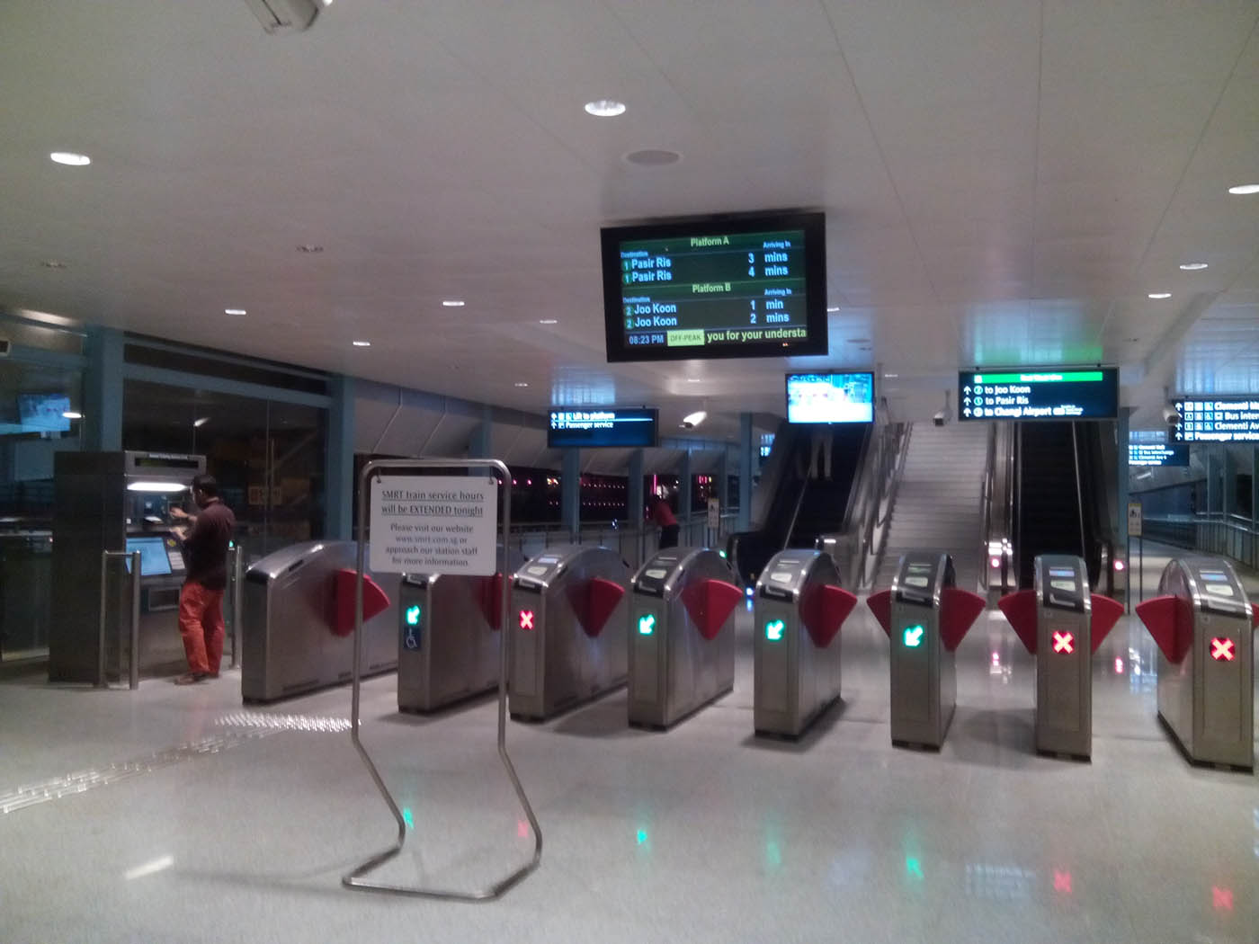 Clementi MRT Station - - Concourse and Fare Gates