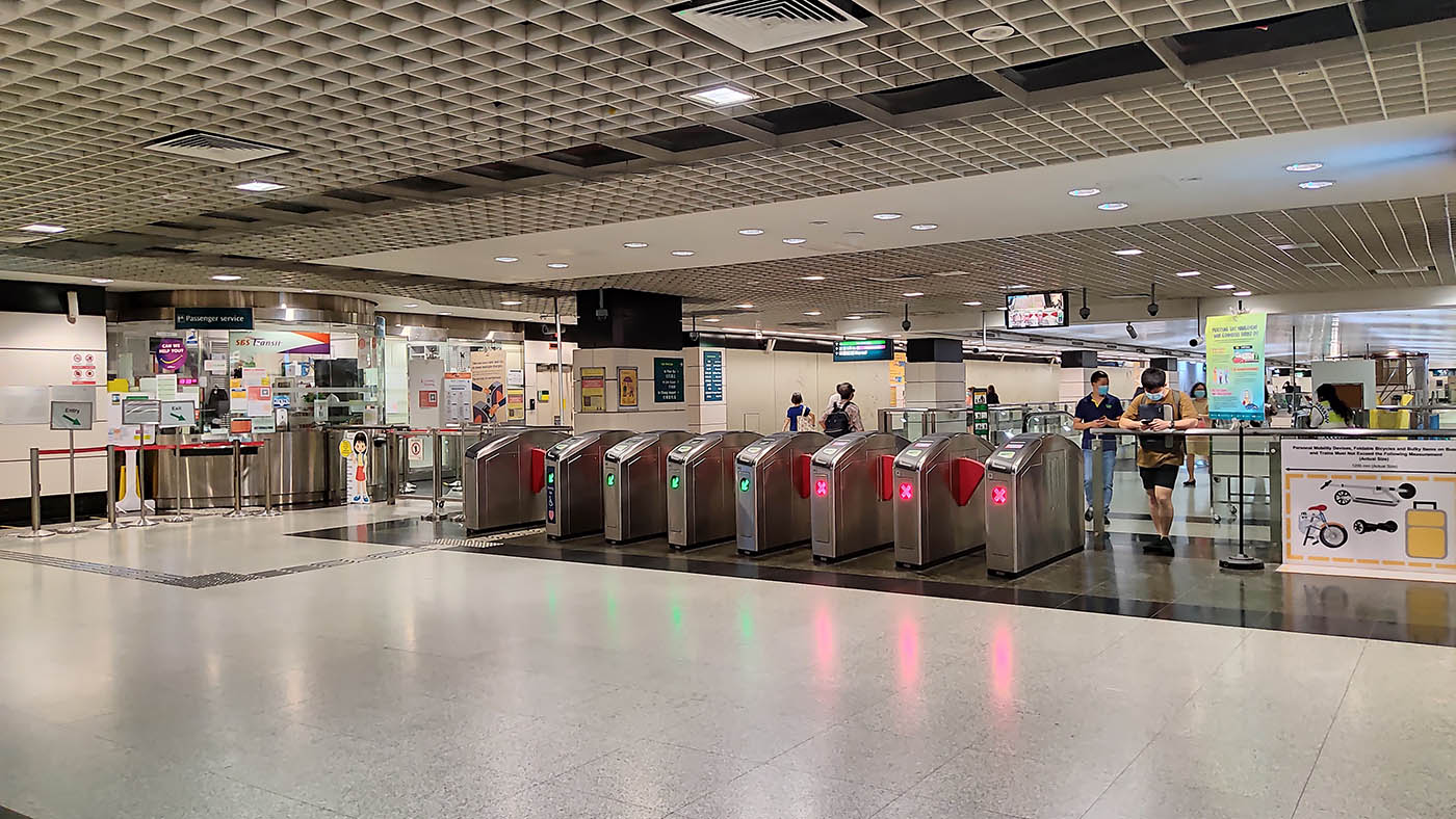 Outram Park MRT Station - - NE3 Concourse Fare Gates
