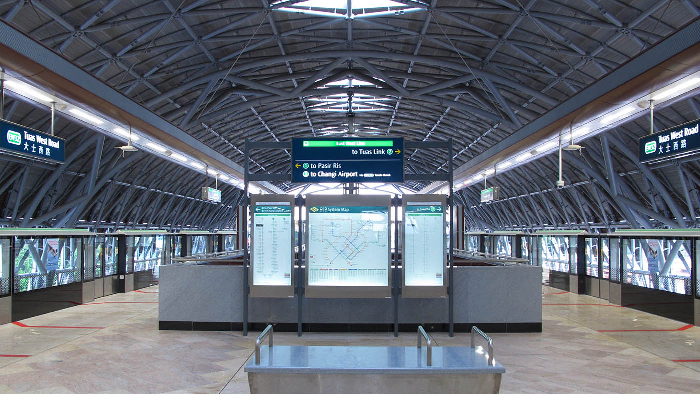 Tuas West Road MRT Station - - EW32 Platforms