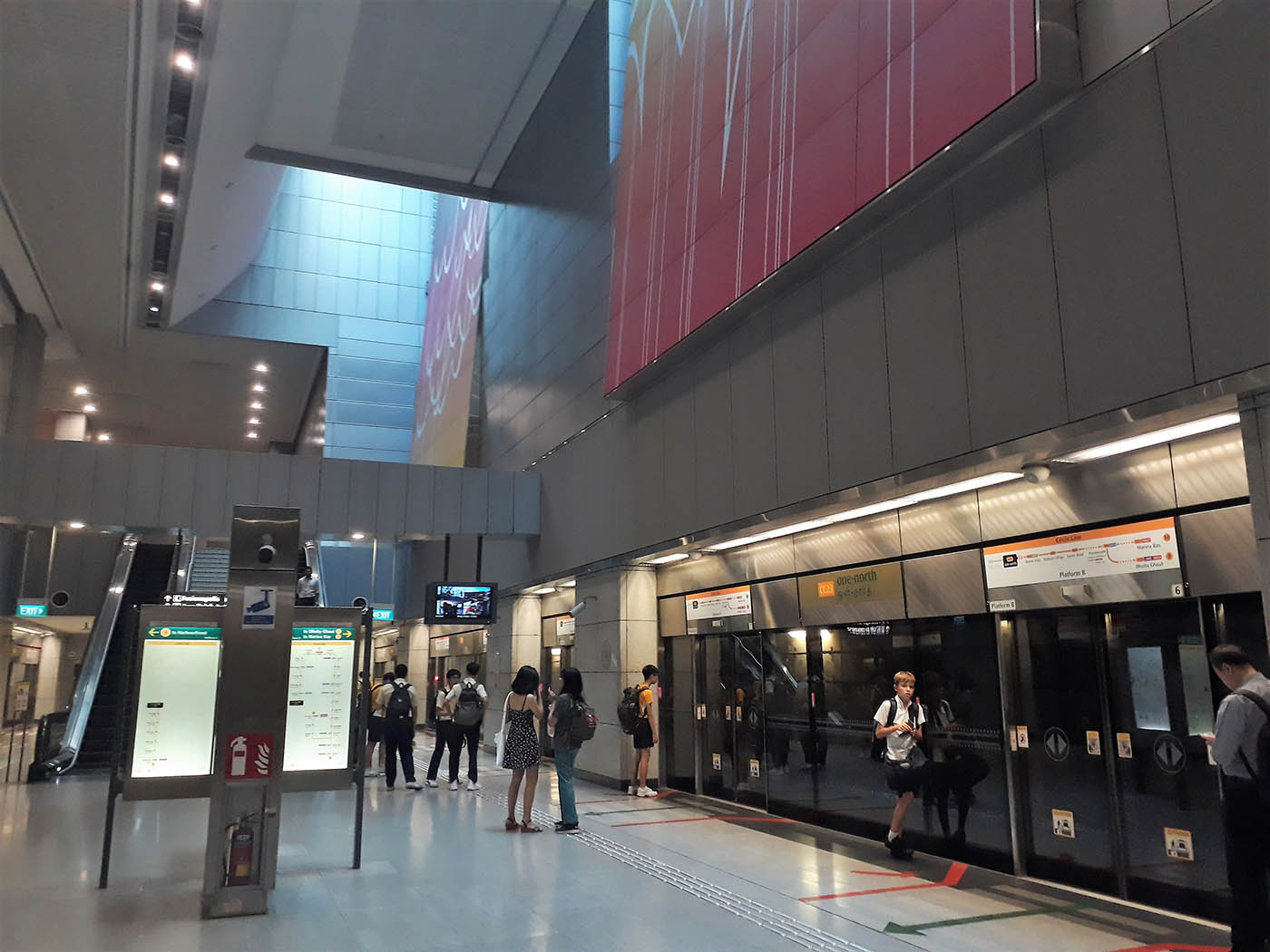 One-North MRT Station - - Platforms