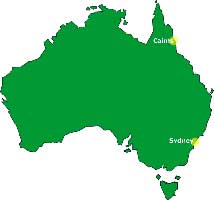 Cairns Map, Australia