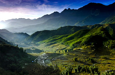 Valley At Dawn, Sapa Vietnam