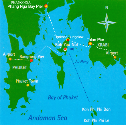 Koh Yao Map