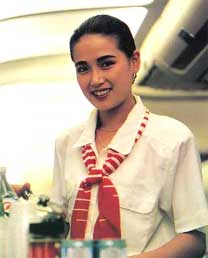 China Airlines Flight Stewardess