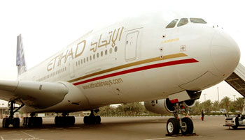 Etihad Airways Airbus A380 Aircraft