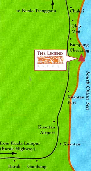 Cherating Legend Resort Map