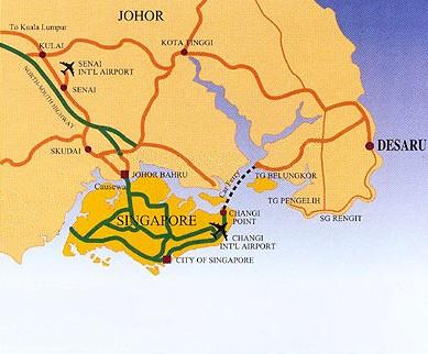 Map of Desaru