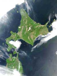 Hokkaido Image From Satellite