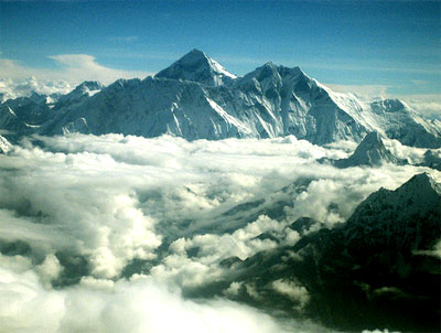 Mt Everest and Mt Macchapucchre