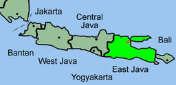Surabaya Map, Indonesia