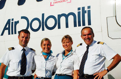 Air Dolomiti Cabin Crew, Air Dolomiti Pilot And Flight Attendants